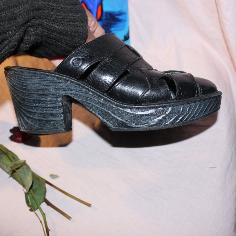 BORN Platform Clogs